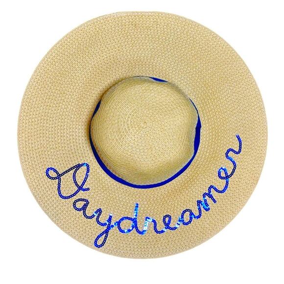 Large Brim Beach Sun Hat "Daydreamer" - Picture 1 of 12